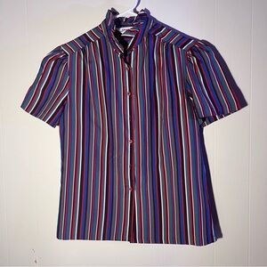 Colorful Striped Women's Blouse